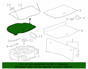 Foam cap for Chevrolet Bolt 17- tool