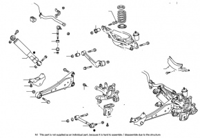 Lower control arm spring pad, rear right, Toyota Rav4 16-18