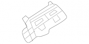 Air duct deflector center console Audi A6 C8 19-