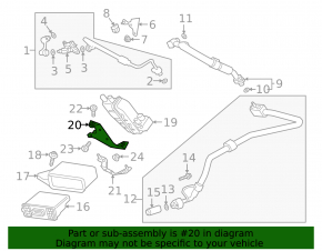 Audi E-Tron 19-23 heater bracket upper part
