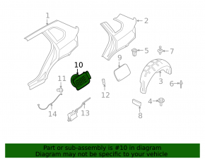 BMW X5 E70 07-13 Fuel Filler Neck Housing