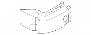 Left front brake cooling duct for BMW X1 U11 24-25