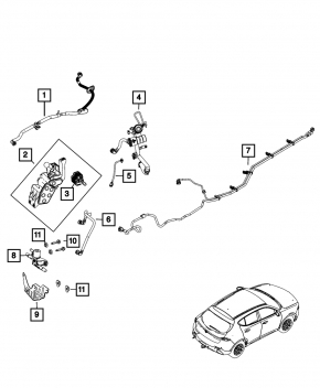 Jeep Grand Cherokee WL 22-25 PHEV Fuel Evaporative Leak Detection Pump