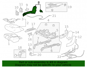 Side trim for the rear right seat, 2nd row, right, Toyota Highlander 20-26, black, with a plug, scratches, broken fastener