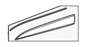 Lower front left door trim Toyota Crown 23-26