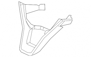 Honda Accord 2020-22 lower steering wheel trim, chrome, 2-piece