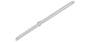 Inner glass seal for the front right door of a Hyundai Tucson 22-24