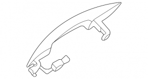 Hyundai Elantra 21-24 keyless outer front right door handle
