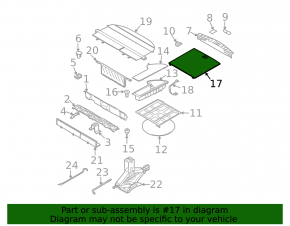 Trunk floor Nissan Murano z50 03-08