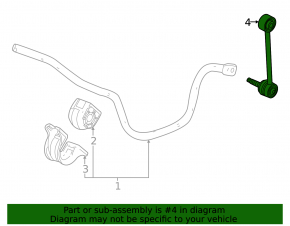 Rear left stabilizer link Chevrolet Equinox EV 24-26