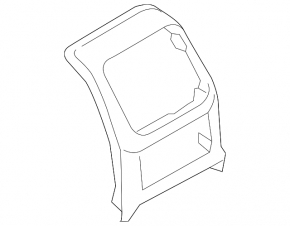 Audi A5 F5 18-25 rear center console trim, gray