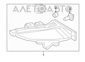 Left fog light for Hyundai Tucson 16-18 pre-restyling