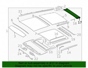Panoramic blind Mercedes W167 GLE 350 450 20-23 beige