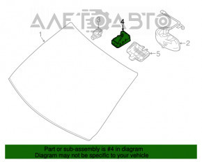 Mercedes GLC 16-19 lane monitoring camera for high beam