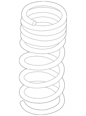 Rear left spring Lincoln MKC 15-19 AWD electric