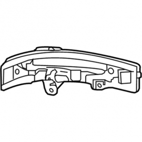 Left side mirror turn signal repeater for Ford Edge 15-24
