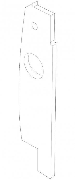 Left door-wing seal for Land Rover Range Rover 13-21