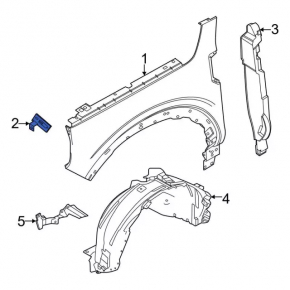 Front Right Fender Bracket Ford Bronco Sport 21-25