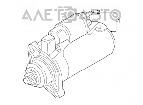 Starter VW Jetta 11-16 USA 2.5