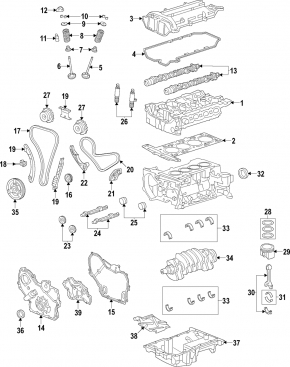 VVT-i valve exhaust GMC Terrain 10-17 2.4 LAF l4