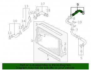 Left air duct for VW Tiguan 09-17 filter