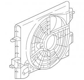 Radiator shroud diffuser assembly for Nissan Kicks 18-22 1.6