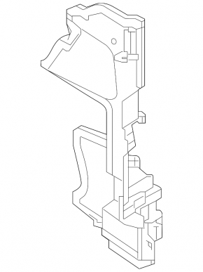 Radiator deflector left Nissan Altima 19- 2.5