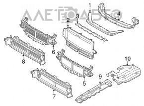Underbody protection front left Volvo XC90 16-22