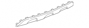 Chevrolet Trax 17-20 rear bumper lip trim black