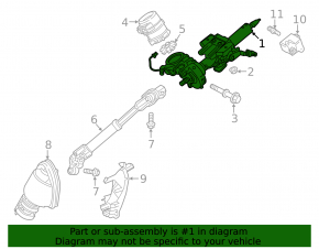 Steering column Lexus UX200 UX250h 19- with electric adjustment