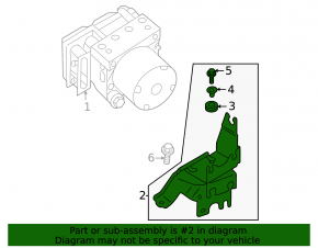 ABS bracket for Mitsubishi Outlander 22-25