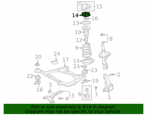 Front left shock absorber support Toyota Solara 2.4 04-08