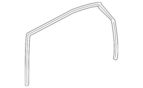 Rear left glass seal Audi Q7 4L 10-15