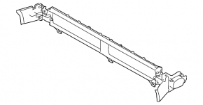 Radiator deflector blind assembly for Subaru Forester 19-22 SK without motor