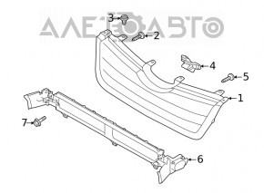 Radiator deflector blinds assembly Subaru Forester 19-22 SK