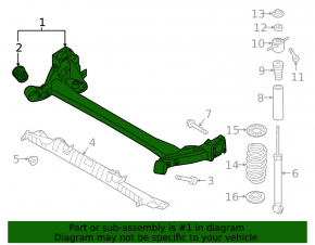 Rear beam Hyundai Elantra AD 17-20