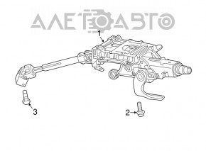 Steering column with cardan shaft Audi Q3 8U 15-18
