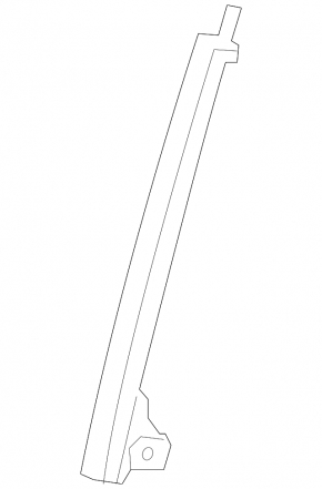 Glass guide door front left Lexus NX200t NX300 NX300h 15-21 rear