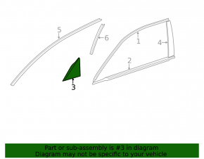 Lexus CT200h 14-17 front left side door trim, triangle