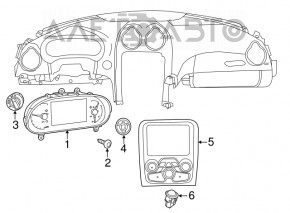 Light control Dodge Charger 15-23 rest