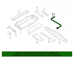 Wheel spanner BMW 5 F10 09-16