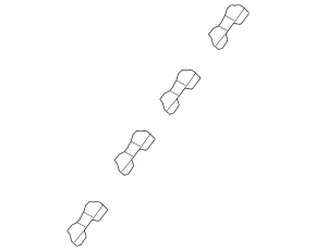 Honda CRV 17-22 roof lining retaining clip, green, front