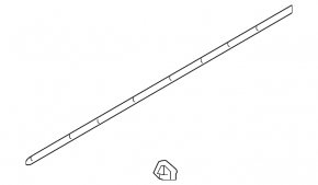 Left door sill trim for Nissan Murano z51 09-14