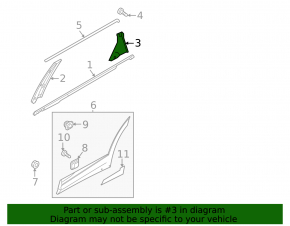 Rear right side door trim for Kia Sportage 23-26