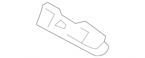 Front bumper mount, right fender, Hyundai Kona 18-21 1.6, 2.0