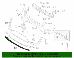 Hyundai Venue 20-25 rear bumper lower trim