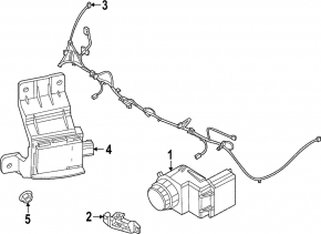 Rear bumper parking sensor bracket, outer left, Kia Sportage 23-25 X-Line, X-Pro