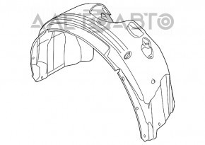Front right fender liner for Ford Focus USA 2011