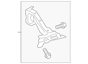 Front left wing bracket Audi A4 B9 17- type 2