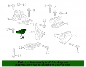 Engine Mount Bracket Left Chevrolet Trax 17-22 LUV